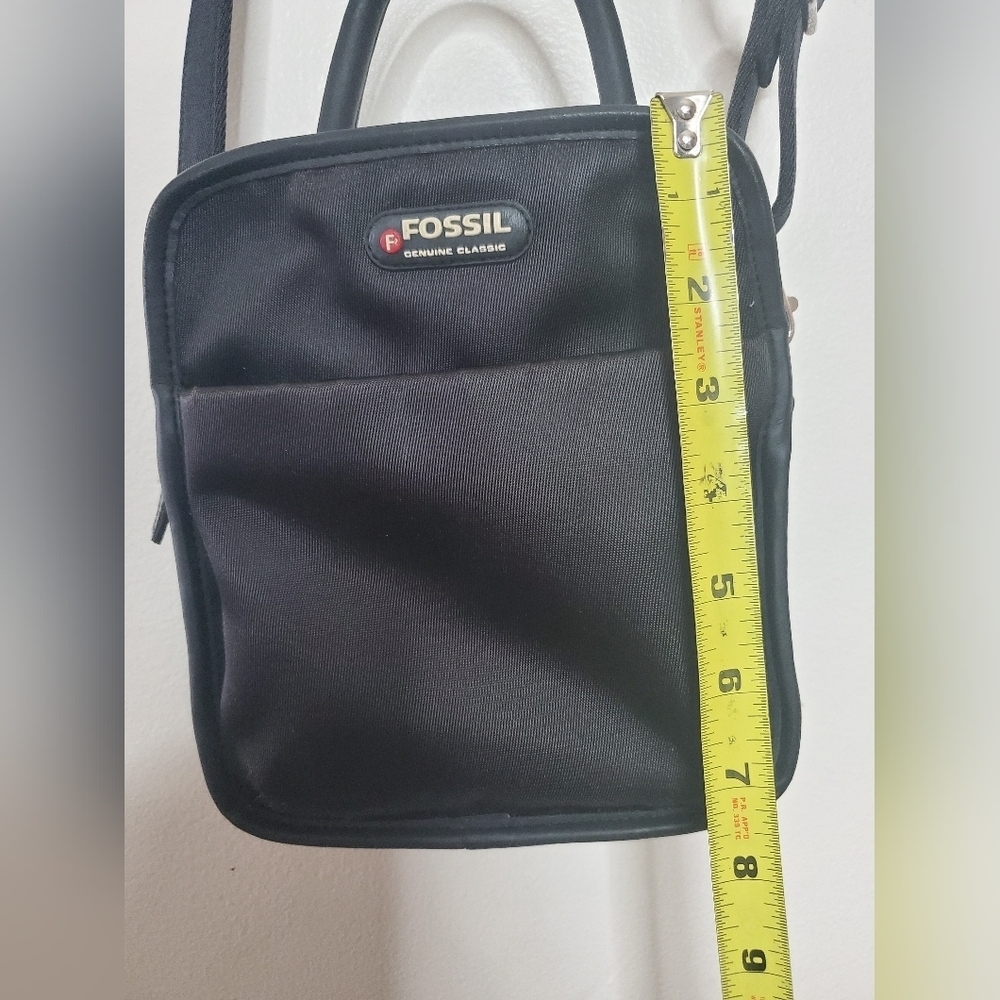 Fossil 2-in-1 Mini Bag Square Canvas Black - Picture 12 of 13